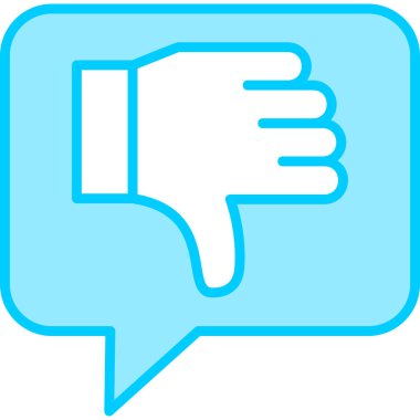 Hoşlanmamak. Web simgesi basit tasarım