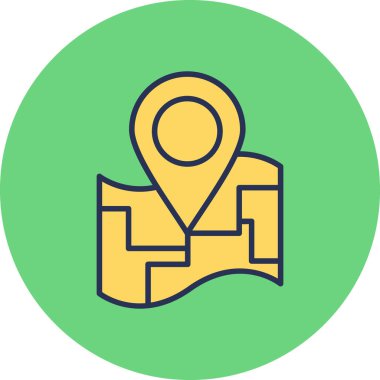 Location pin on map. web icon simple illustration