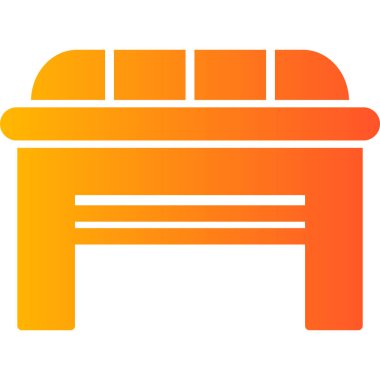 Mobilya. Web simgesi basit illüstrasyon