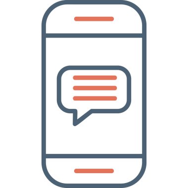 ileti ikonu vektör illüstrasyonu