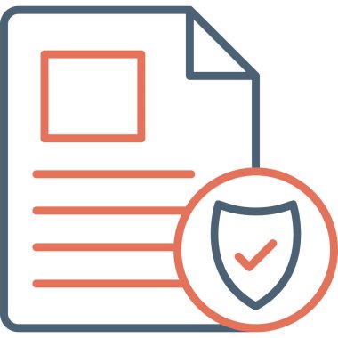 Belge simgesinin vektör illüstrasyonu