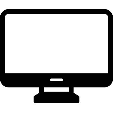 Bilgisayar. Web simgesi basit illüstrasyon 