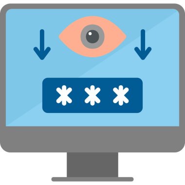 Bilgisayar. Web simgesi basit illüstrasyon 