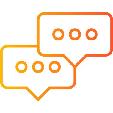 Konuş. Web simgesi basit illüstrasyon