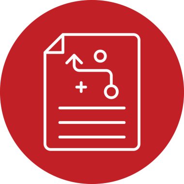 Kağıt üzerinde strateji hedefi, basit illüstrasyon