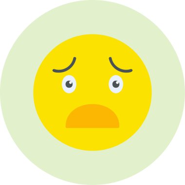 Üzücü modern simge, vektör illüstrasyonu