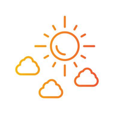 Güneş Simgesi Vektör illüstrasyonu