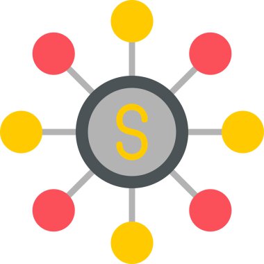 Soyut simge vektör illüstrasyonu pazarlanıyor