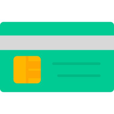 Kredi kartıyla. Basit resimleme