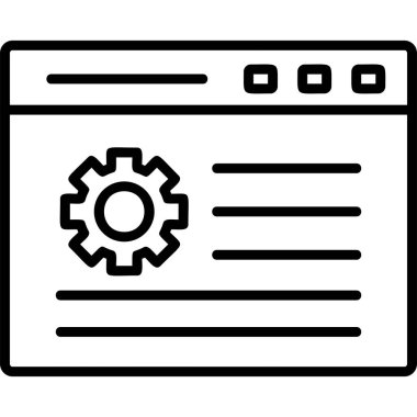 Webpage web icon, vector illustration