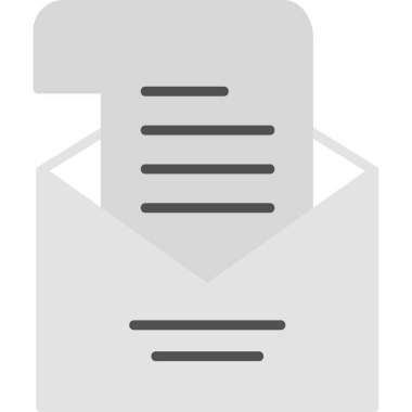 Mektup. Web simgesi basit illüstrasyon