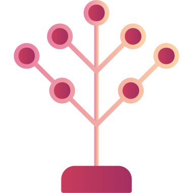 Filogenetik modern simge, vektör illüstrasyonu