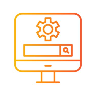 vector illustration of Search Page icon