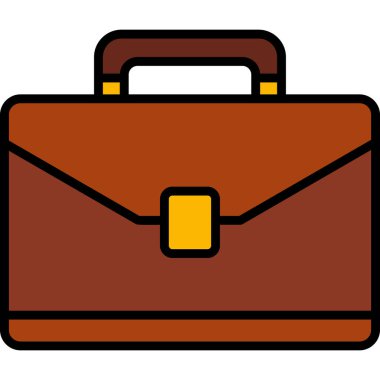 Çanta. Web simgesi basit illüstrasyon 