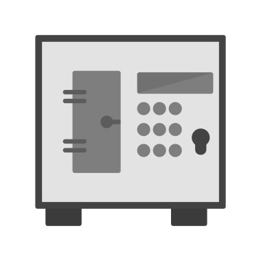 Güvenli. Web simgesi vektör illüstrasyonu