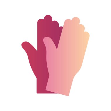 Safety Gloves icon vector illustration design