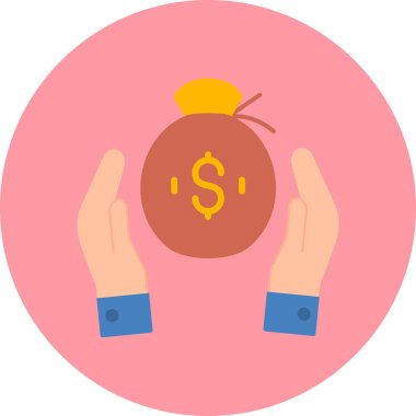 Dolar para simgesini tutan el.