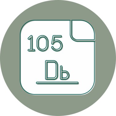 Dubnium, atom numarası 105 olan Db sembollü sentetik bir kimyasal elementtir. Son derece radyoaktiftir: bilinen en istikrarlı izotop olan dubnium-268 'in yarı ömrü yaklaşık 28 saattir. Bu, element üzerindeki araştırmayı büyük ölçüde sınırlıyor. Vektör simgesi