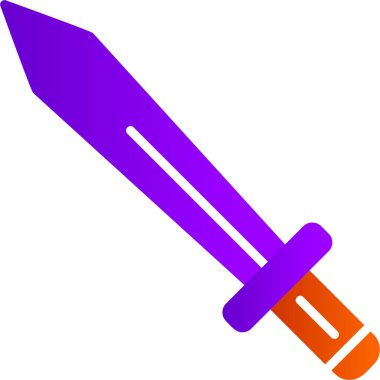 Kılıç. Web simgesi basit illüstrasyon