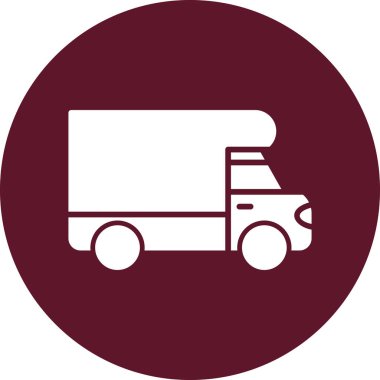 Kamyon simgesinin vektör illüstrasyonu