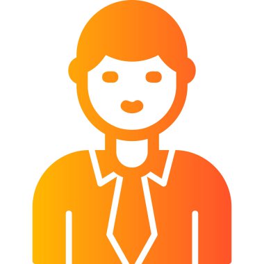 Manager, Businessman User logo, simple icon for web page 