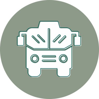 araba simgesi vektör illüstrasyonu