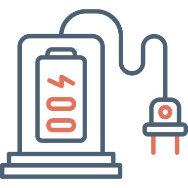 Pil. Web simgesi basit illüstrasyon