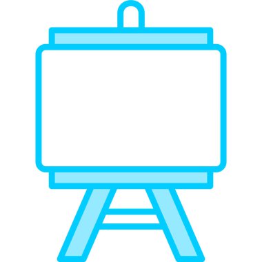 Şövale. Web simgesi basit illüstrasyon