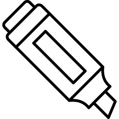 Kalem. Web simgesi basit illüstrasyon