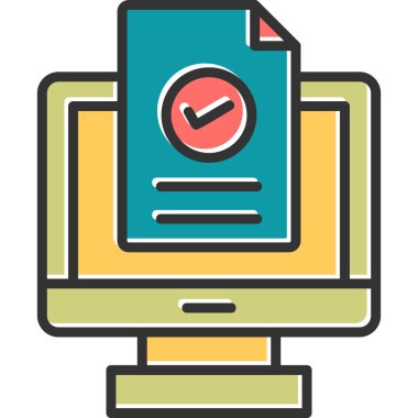 İnternetten alışveriş. Basit resimleme