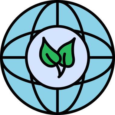 Adil ticaret dünyası simgesinin vektör çizimi