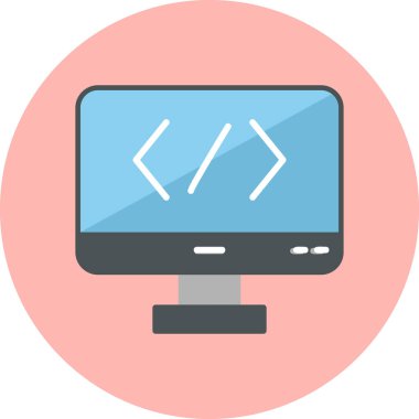 vektör lcd simgesi illüstrasyonu