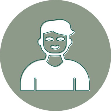 Lider web simgesi basit illüstrasyon