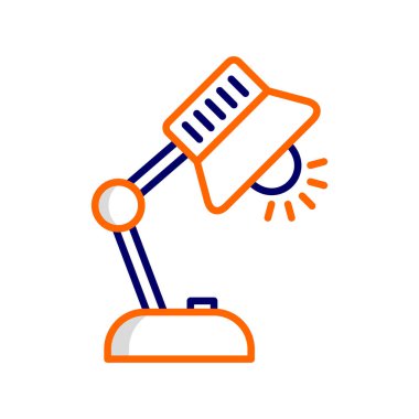 simple web icon, vector illustration of table lamp 