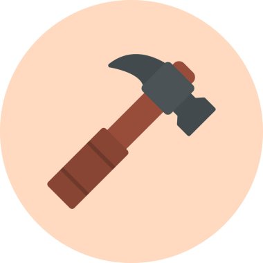 Çekiç simgesi. Web tasarımı için hukuk mahkemesi vektör simgelerinin basit çizimi