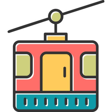 Tren istasyonu. Basit resimleme