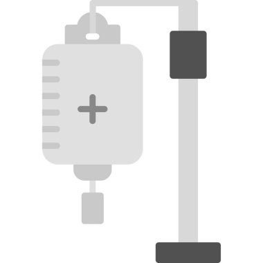 Kemoterapi, kan nakli vektör çizgisi simgesi