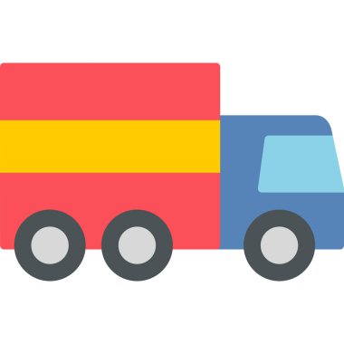 Kamyon soyut simge vektör çizimi