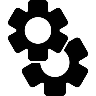 Gear modern simge, vektör illüstrasyonu