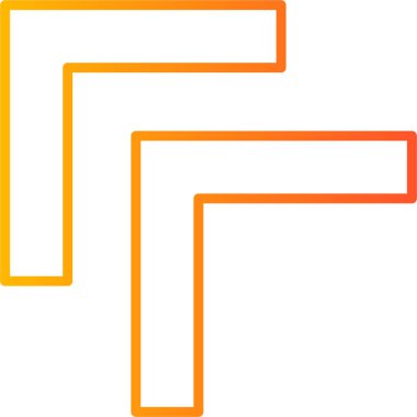 Sağ ok vektör simgesi. biçim düz düz turuncu renk, yuvarlak açılar, beyaz arkaplan