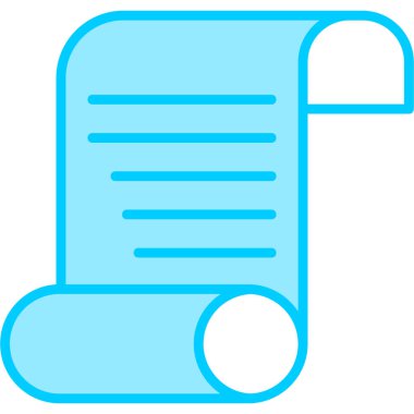 kağıt simgesi vektör illüstrasyonu