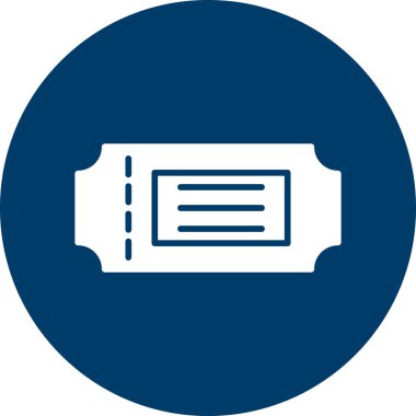 bilet ikonu vektör illüstrasyonu