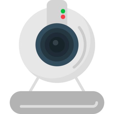 Web kamerası, basit Webcam simgesi tasarımı