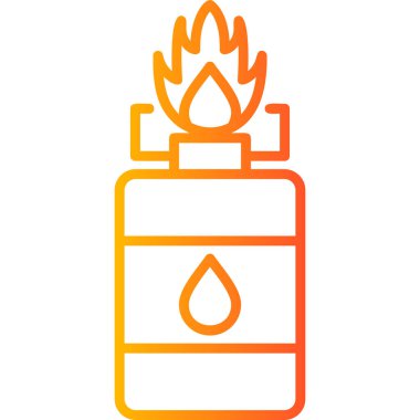 gaz yakıcı simgesi, ağ için vektör illüstrasyonu