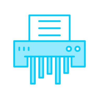 Paper Shredder web icon, vector illustration