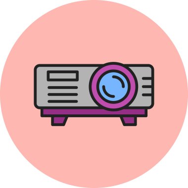 Projector web icon vector illustration