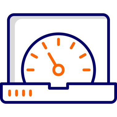 güç metre vektör simgesi 