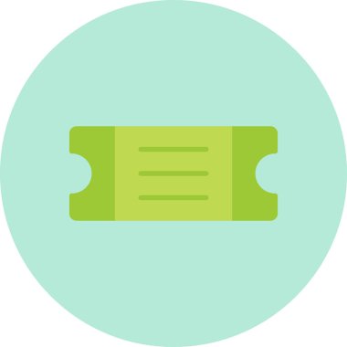 bilet ikonu vektör illüstrasyonu