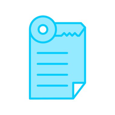 Belge simgesinin vektör illüstrasyonu