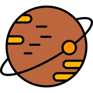 Astronomi. Web simgesi basit illüstrasyon